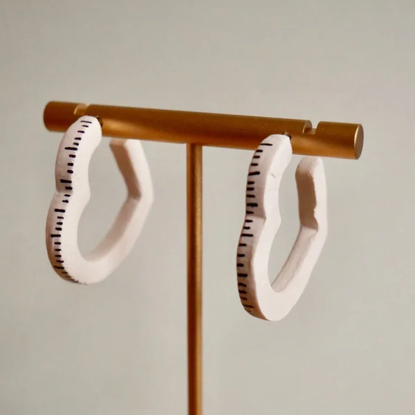 Ruler Heart Earrings
